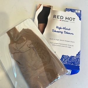 Spanx Red hot High waisted shaping shears size 2 New